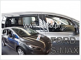 Plexi ofuky oken, deflektory, Ford S-MAX 2016-, přední + zadní