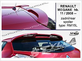 Stříška, zadní spoiler, Renault Megane 3, hatchback, 2009-