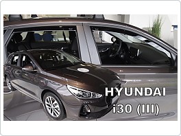 Plexi ofuky oken, deflektory, Hyundai i30, 2017- hatchback, přední + zadní