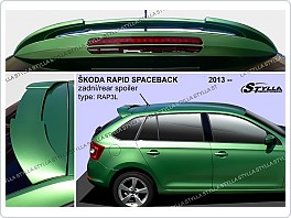 Zadní spoiler Škoda Rapid Spaceback 2013-