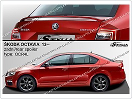 Zadní spoiler Škoda Octavia 3, sedan 2013-