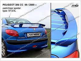 Zadní spoiler, Peugeot 206 CC, 2000-