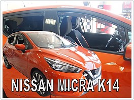 Plexi ofuky, deflektory Nissan Micra 5dveř. 2017-, přední + zadní