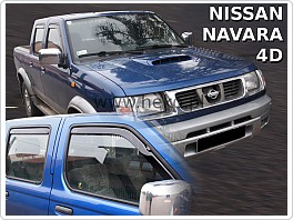 Plexi ofuky, deflektory Nissan Navara 2001-2005 přední + zadní