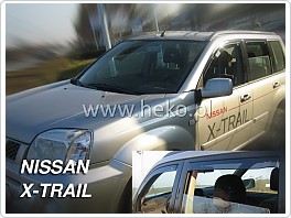 Plexi ofuky, deflektory Nissan X-Trail 2001-2007 přední + zadní