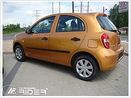 Ochranné boční lišty dveří Nissan Micra 5.Dveř. 2011-