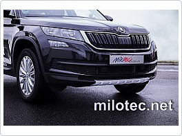 Difuzor předního nárazníku Škoda Kodiaq, ABS stříbrný