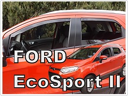 Plexi ofuky oken, deflektory, Ford EcoSport 2014-, přední+zadní