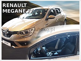 Plexi ofuky oken, defektory, Renault Megane 2016- přední