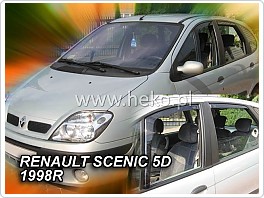 Plexi ofuky oken Renault Scenic, 1996-2002, přední + zadní