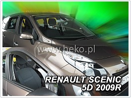 Plexi ofuky oken Renault Scenic III, 2009-2016 přední