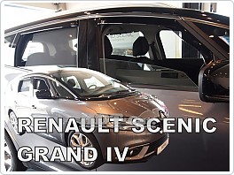 Plexi ofuky oken Renault Scenic IV, 2017- přední + zadní pro model Grand