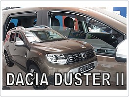 Plexi ofuky oken, deflektory, Dacia Duster, 2018- přední + zadní