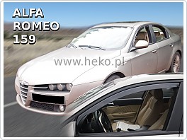 Plexi ofuky oken, deflektory, Alfa Romeo 159, 2005-2011, přední