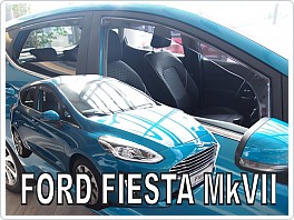 Plexi ofuky oken, deflektory, Ford Fiesta, 2017- 5.dveř. přední + zadní