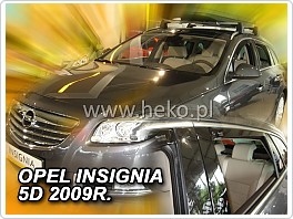 Plexi ofuky, deflektory Opel Insignia 2009-2017 přední + zadní pro combi