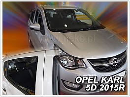 Plexi ofuky, deflektory Opel Karl 2015- přední + zadní