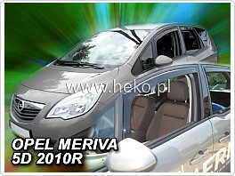 Plexi ofuky oken, deflektory Opel Meriva, 2010- přední