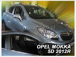 Plexi ofuky oken, deflektory Opel Mokka, 2012- přední