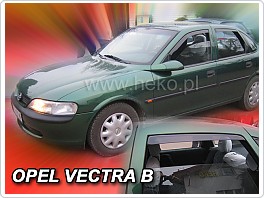 Plexi ofuky, deflektory Opel Vectra B, přední + zadní pro sedan