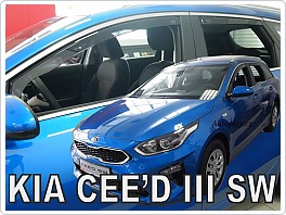 Plexi ofuky oken, deflektory Kia Ceed 2018- přední + zadní pro SW combi