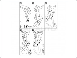 Loketní opěrka Armster S, Fiat Panda, 2003-2012