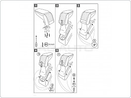 Loketní opěrka Armster S, Ford Courier Tourneo, 2014-