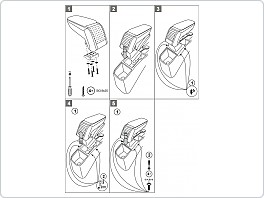 Loketní opěrka Armster S, Honda Jazz, 2016-