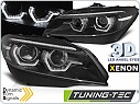 Přední světlomety, světla, lampy BMW Z4, E89 2009-2013, LED ANGEL EYES, XENON, ČERNÉ