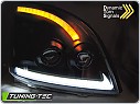 Přední světla, světlomety, lampy TUBE LIGHT, Toyota Land Cruiser 120, 2003-2009, LED dynamic,černé