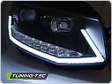 Přední světla, světlomety, lampy VW T6 2015-2019, DRL, Tube Light, dynamické, chromovo-černé