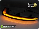 Boční LED dynamické blinkry do zrcátek Porsche Cayenne II, 2015-2017, LED, SEQ, kouřové