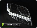 Přední světla, světlomety Audi A4, B7, 2004-2008, chrom, LED, LED blinkr, LPAUE4