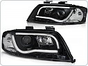 Přední světlomety Audi A6, 1997-2001, TUBE neon led light, černé black LPAU92