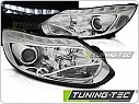 Přední světla, světlomety, lampy Ford Focus MK3, 2011-2014, LED, chromové