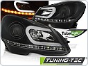 Přední světla, lampy, LED světlomety Mercedes C-Class W204, 2011-2014, TubeLight, černé