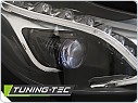 Přední světla, světlomety, lampy Mercedes W212, 2013-2016, TRUE DRL, černé