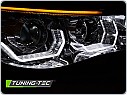 Přední světla, světlomety, lampy BMW E60, E61 2003-2007, 3D LED Angel Eyes, chromové