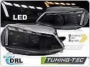 Přední FULL LED světla, světlomety, lampy VW Golf 7, 2017-2019, DRL, SEQ, černé