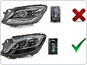 Přední FULL LED světla, světlomety, lampy Mercedes W222, 2013-2017, SEQ, DRL, černé