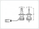 LED H4 12V 23/27W OSRAM set 2ks SMART +330%