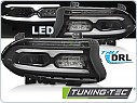 Přední FULL LED světla, světlomety, lampy Dodge Charger 2014-2023, černé