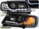 Přední světlomety Audi 100 C4, 1991-1994, LED Daylight s LED blinkrem, černé black LPAU48