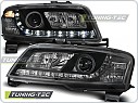 Přední světlomety, světla, lampy Fiat Stilo 3.dveř., 2001-2008, LED Daylight, černé black LPFI12