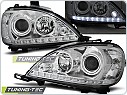 Přední světla Mercedes ML, W163, 2001-2005, LED Daylight, chrom