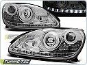 Přední světla Mercedes W220, S-clase, 1998-2005, LED Daylight, chrom