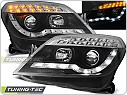 Přední světlomety, světla, lampy Opel Astra H, 2004-2009, LED Daylight, černé black + LED blinkr LPOP52