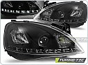 Přední světlomety, světla, lampy Opel Corsa C, 2001-2006, LED Daylight, černé black LPOP44