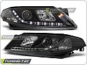 Přední světlomety, světla, lampy Renault Laguna 2, 2001-2005, LED Daylight, černé black LPRE18