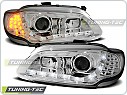 Přední světla Renault Megane I, 1996-1999, LED Daylight, chrom s LED blinkrem LPRE25